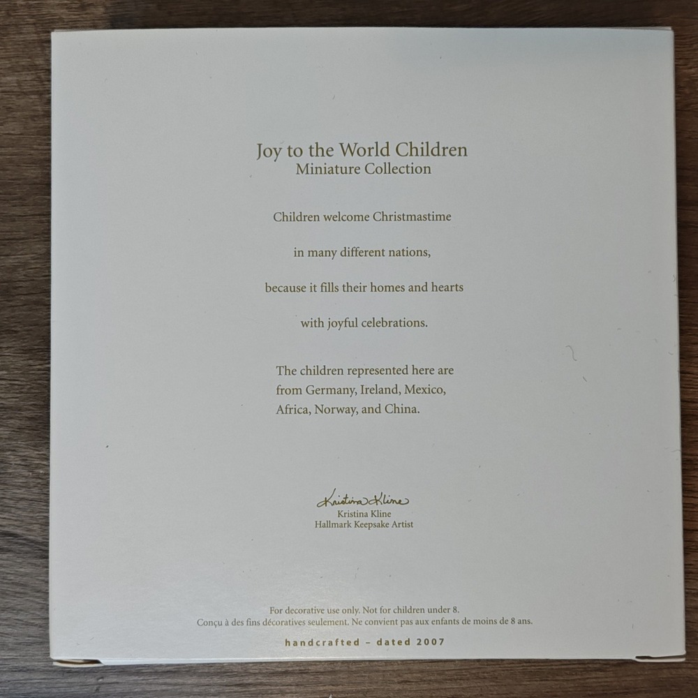 Hallmark Keepsake Joy to the World Children Set 6 Mini Ornaments 2007 QSR8169 - Picture 3 of 5
